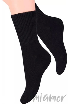 Носки женские с махровой стопой Steven 127 Frotte 35-37 Черные