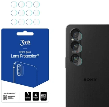 Комплект захисного скла 3MK Lens Protect для камеры Sony Xperia 1 V 4 шт (5903108528566)