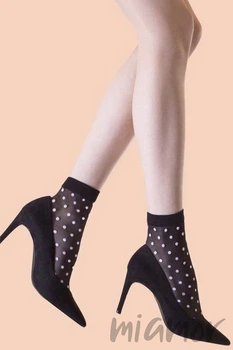 Шкарпетки в горошок Fiore BUBBLE GUM 20d 36-40 Nero