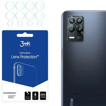 Szkło hybrydowe 3MK Lens Protection do obiektywu aparatu Realme 9 5G 4 szt (5903108466073)