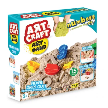 Набор для творчества DEDE Toys Art Craft Кинетический песок Цифры (03678)