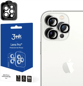 Захисне скло 3MK Lens Protection Pro для камери iPhone 14 Pro/14 Pro Max з монтажною рамкою (5903108482745)