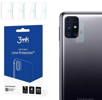 Комплект захисних стекол 3MK Lens Protect для камери Samsung Galaxy M31s 4 шт