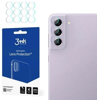 Zestaw szkieł hartowanych 3MK Lens Protect do aparatu Samsung Galaxy S21 FE 5G 4 szt (5903108456517)