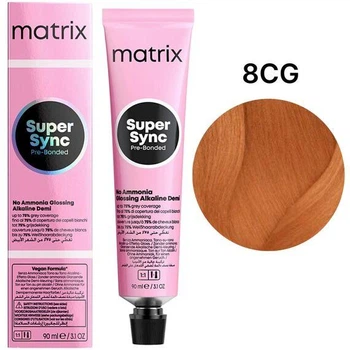 Безаммиачный тонер на щелочной основе Matrix Super Sync Pre-Bonded 8CG 90 мл