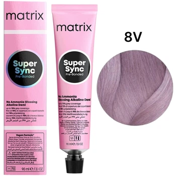 Безаммиачный тонер на щелочной основе Matrix Super Sync Pre-Bonded 8V 90 мл