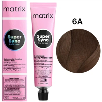 Безаміачний тонер на лужній основі Matrix Super Sync Pre-Bonded 6A 90 мл