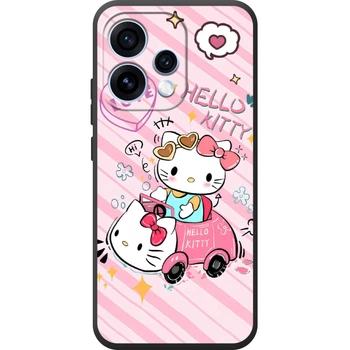 Силиконовый Чехол с Картинкой для OPPO Reno 15 Принт (Хеллоу Китти, Hello Kitty) (70681-ysm032)