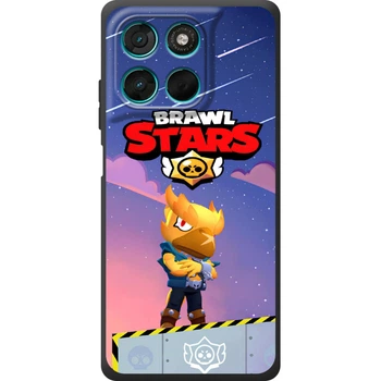 Силиконовый Чехол с Картинкой для Motorola G57 Power Принт (Бравл Старс Ворон, Brawl Stars Crow) (70370-ysm018)