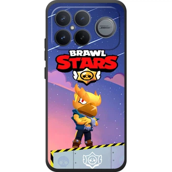 Силиконовый Чехол с Картинкой для Xiaomi Poco F8 Ultra Принт (Бравл Старс Ворон, Brawl Stars Crow) (70374-ysm018)
