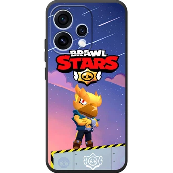 Силиконовый Чехол с Картинкой для OPPO Reno 15 Принт (Бравл Старс Ворон, Brawl Stars Crow) (70681-ysm018)
