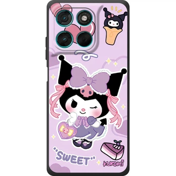 Силиконовый Чехол с Картинкой для Motorola G77 Принт (Куроми, Kuromi) (72488-ysm030)