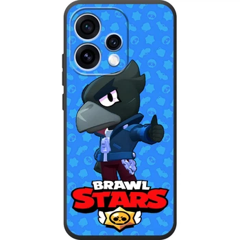 Силиконовый Чехол с Картинкой для OPPO Reno 15 Принт (Бравл Старс Ворон, Brawl Stars Crow) (70681-ysm016)