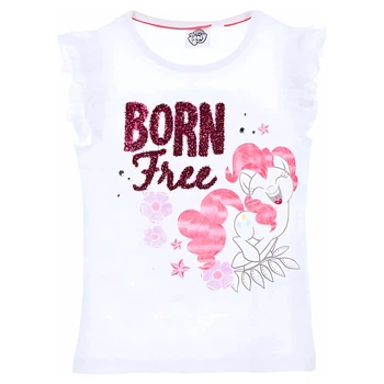 Футболка для дівчаток My Little Pony з бавовни білого кольору 98 SE1199.WHITE (98)