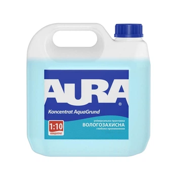 Грунтовка-концентрат AURA KONSENTRAT AQUAGRUND влагоизоляционная 3л