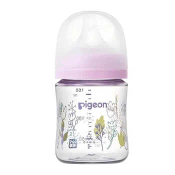 Пляшечка для годування пластикова, Pigeon,фіолетова 240 мл