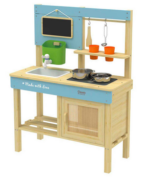 Kuchnia dla dzieci Classic World Outdoor Play Drewniana 7 elementów 50619 (6927049056192)