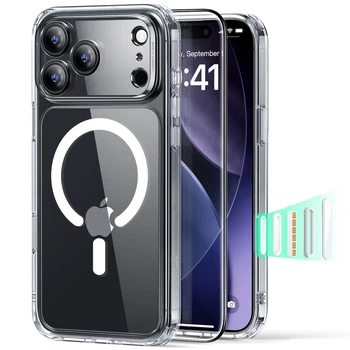 Чехол и защитное стекло ESR Classic Hybrid & Tempered Glass для iPhone 17 Pro Clear with MagSafe (4894240289068)