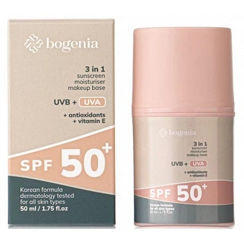 Солнцезащитный крем для лица Bogenia Sunscreeen Face Cream SPF 50+ BG422 №001 50 мл