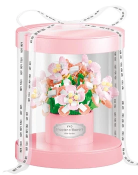 Конструктор Royal Pink Bouquet Серия Floral Luxury Розовые розы с ракушками 550 детали