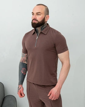 Поло Лондон коричневый XXL (L0046)