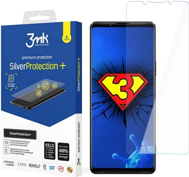 Захисна плівка 3MK SilverProtection+ для Sony Xperia 1 III 5G антибактеріальна (5903108389662)