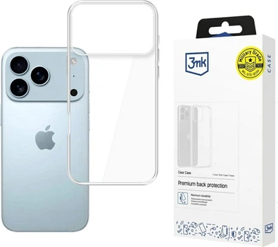 Etui plecki 3MK Clear Case do Apple iPhone 17 Pro Max Transparent (5903108665049)
