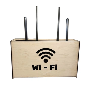 Настінна коробка для роутера Wi-Fi 35х9, 5х21 см Береза