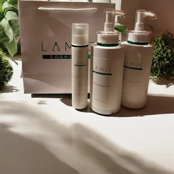 Базовый набор для лица гель лосьон Lamic SPF 50