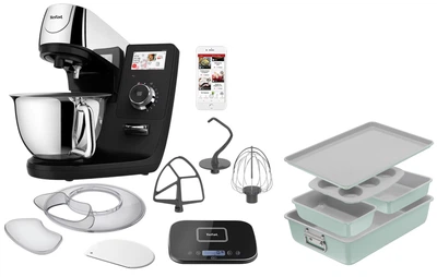 Кухонна машина Tefal I-Coach Touch QB951837 + Набір для випікання Tefal Ceramik 5 предметів (J175S504) (комплект)
