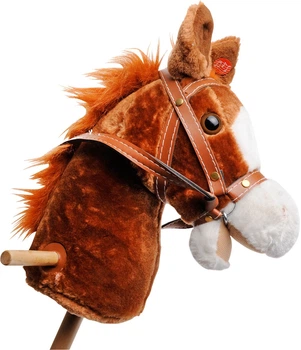 Дерев'яний кінь-качалка з музичним ефектом Playwood Wooden Hobby Horse with Sound Коричневий PW2111 (8719348000130)