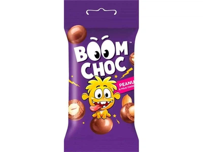 Драже BOOM CHOK 45г арахіс в молочному шоколаді
