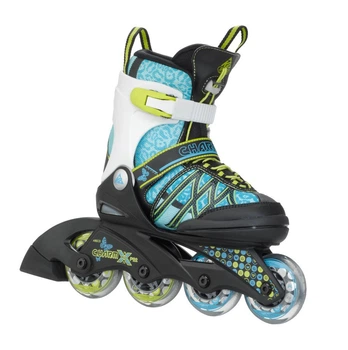 Роликові ковзани дитячі K2 CHARM X PRO S (29-34) 170-205мм Light blue/lime/black (3050209)