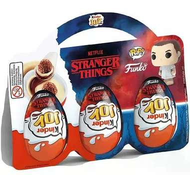 Набір Kinder Joy Stranger Things Funko Pop 3*20 грам (набір 3 штуки)