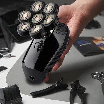 Электрическая бритва триммер для мужчин 5 в 1 Electric Shaver USB с насадками