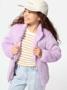 Детская мягкая куртка UNIQLO из искусственного меха 1159856884 (Сиреневый 13) на рост 155-165 см