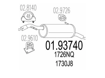 Глушник MTS (01.93740)