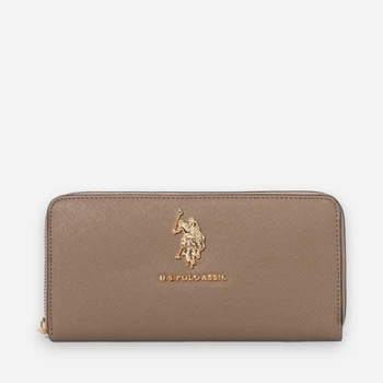 Кошелек женский для карточек U.S. Polo Assn 27A353-AA00A(Taupe)) Серо-коричневый (786662546611)