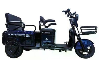 Електричний трицикл Corso «Sig L» SL-090606 (1) двигун 1200W, акумулятор 72V/24Ah LMFP (літій-марганцево-залізо-фосфат), колеса 300-10, в коробці - Синій
