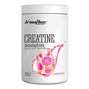 Креатин моногидрат Iron Flex Creatine monohydrate 500 грамм Розовый лимонад