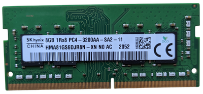 Оперативна пам'ять для ноутбука 8GB DDR4 3200MHz SO-DIMM SK hynix (HMA81GS6DJR8N)