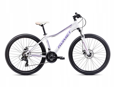 Велосипед Romet Jolene 6.2 MTB, рама 17 дюймів, колесо 26", біло-фіолетовий
