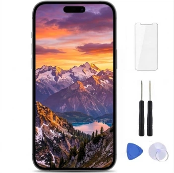 Дисплей iPhone 15 pro max black экран iPhone модуль сенсор LCD для iPhone тачскрин стекло сенсор на iPhone защитное стекло в подарок High Copy PAVLYSH P15PMB