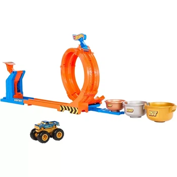 Игровой набор Hot Wheels Monster Trucks Соревнования за кубок Петли и трюки (JBX64)
