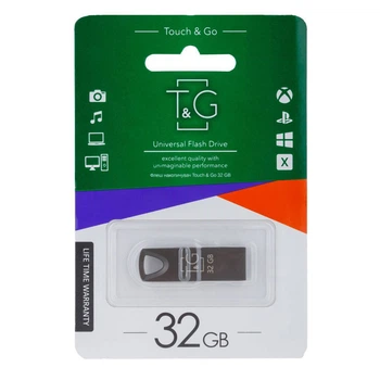 USB Flash T&G Metal 117, 32 Гб., Чорний - 259148