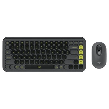 Клавиатура и мышь Logitech Pop Icon Combo, Графитовый - 521350