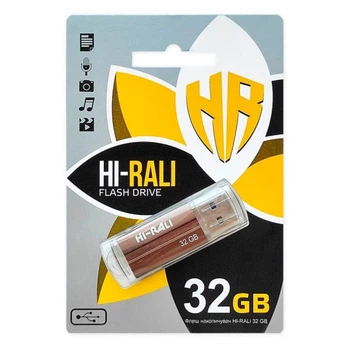 USB Flash Hi-Rali Corsair, 32 Гб., Бронзовый - 318867