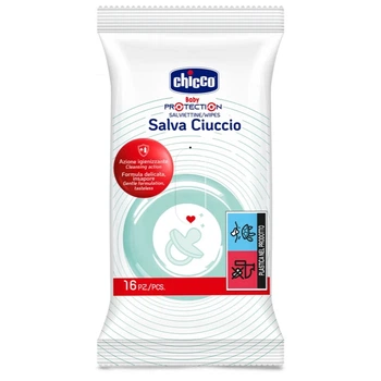 Серветки дезинфікуючі Chicco “Salva Ciuccio” (16 шт) (07921.00)