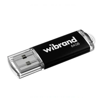 USB Flash Wibrand Cougar, 64 Гб., Чорний - 652030