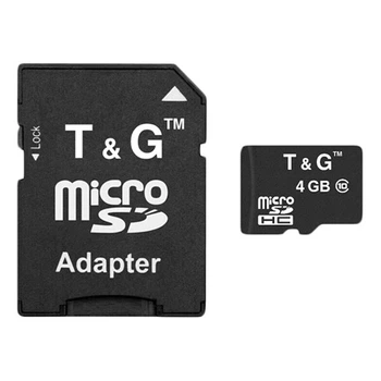 Карта пам'яті microSDHC T&G, 4 Гб. - 263227